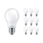 Multipack 10x Philips MASTER Value LED Bulb E27 Pear Frosted 5.9W 806lm - 927 Extra Warm White | Best Colour Rendering - Dimmable - Replaces 60W