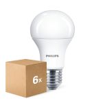 Multipack 6x Philips  CorePro LED Bulb E27 Pear Frosted 10W 1055lm - 827 Extra Warm White | Replaces 75W