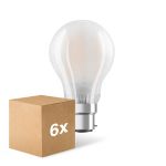 Multipack 6x Osram Retrofit Classic LED B22d Pear Frosted 11W 1521lm - 827 Extra Warm White | Dimmable -  Replaces 100W