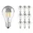 Multipack 10x Ledvance CLASSIC LED E27 Pear Filament Clear 6.5W 650lm - 827 Extra Warm White | Replaces 50W