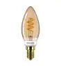 Philips MASTER Value LED Candle E14 Vintage Filament Gold 2.5W 136lm – 818 Extra Warm White | Dimmable - Replaces 15W