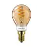 Philips Master Value LED Lustre E14 Ball Filament Clear 2.6W 136lm - 918 Extra Warm White | Best Colour Rendering - Dimmable - Replaces 15W