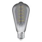 Ledvance Vintage 1906 LED E27 Edison Smoke 7.8W 360lm - 818 Extra Warm White | Dimmable - Replaces 30W