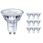 Multipack 10x Philips Corepro LED Spot GU10 PAR16 3W 230lm 36D - 830 Warm White | Dimmable - Replaces 35W