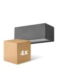 Multipack 4x D'Lite Bello Wall Light Black Up & Down 12W 850lm - 830 Warm White| IP54