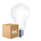 Multipack 6x Philips Corepro LED Bulb E27 Pear Frosted 17.5W 2452lm - 840 Cool White | Replaces 150W